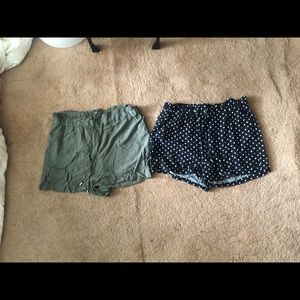 High waisted shorts
